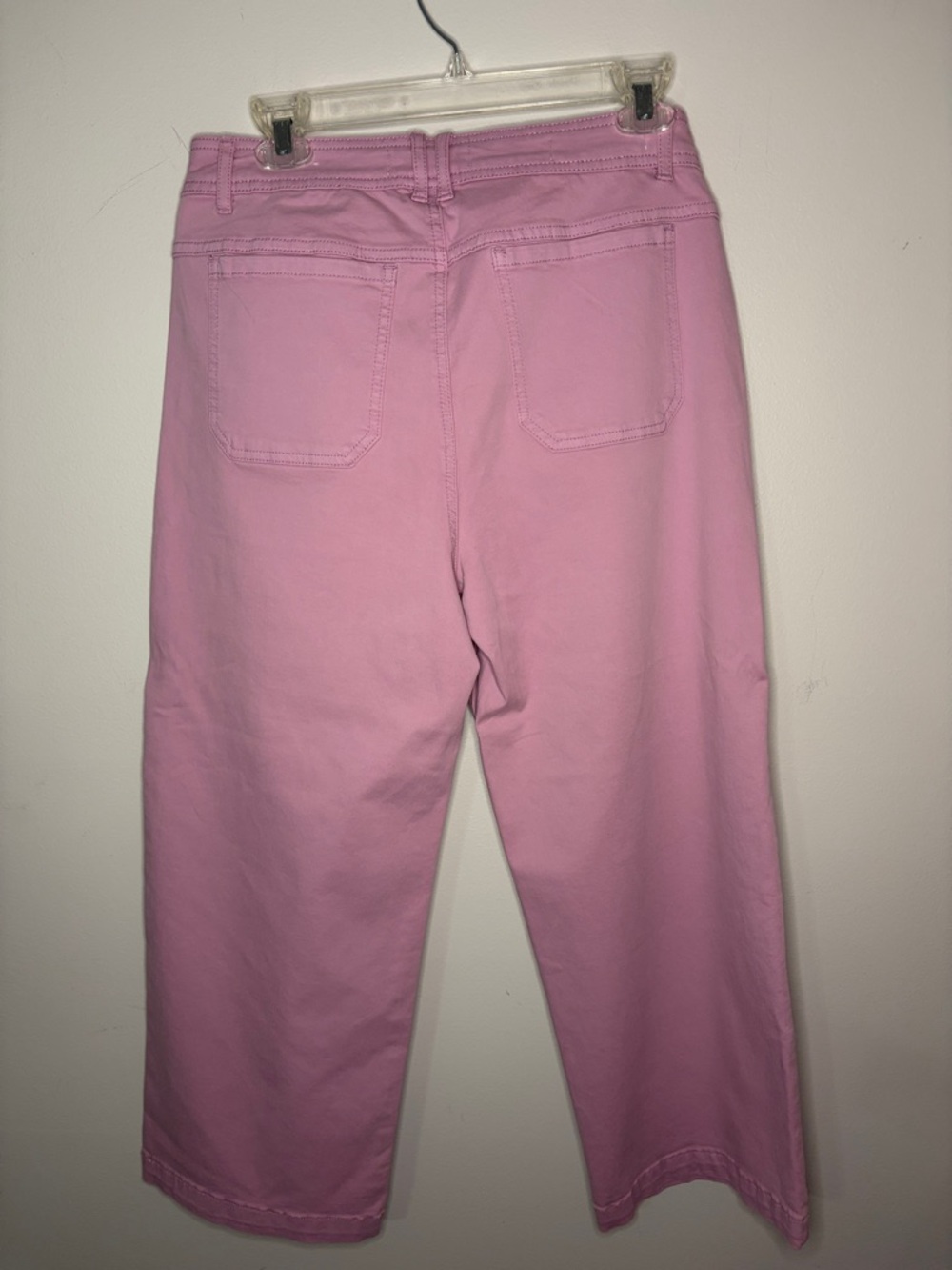 Tribal Jeans Pink Button-Front Wide Leg Capri Pants - Picture 5 of 6